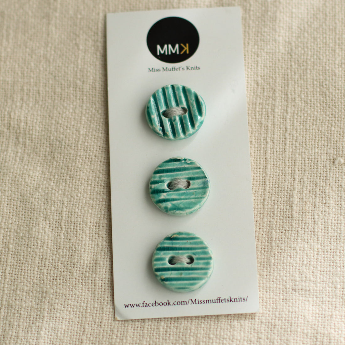 Handmade Ceramic Buttons | Medium Set of 3