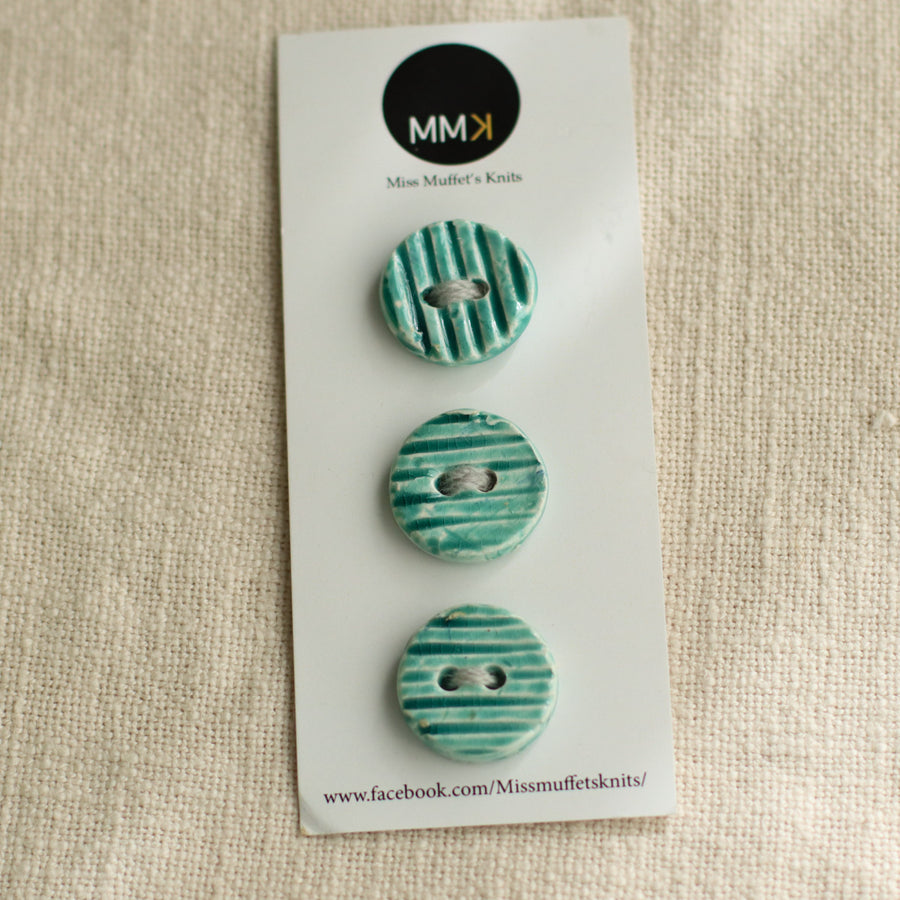 Handmade Ceramic Buttons | Medium Set of 3