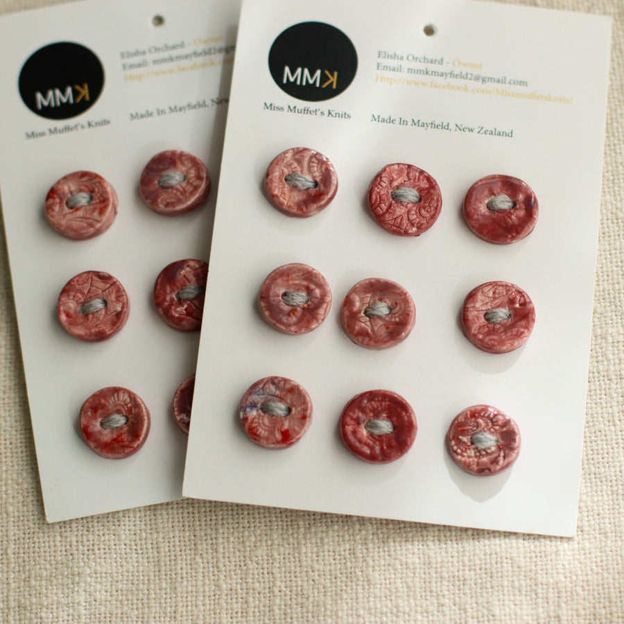 Handmade Ceramic Buttons | Round
