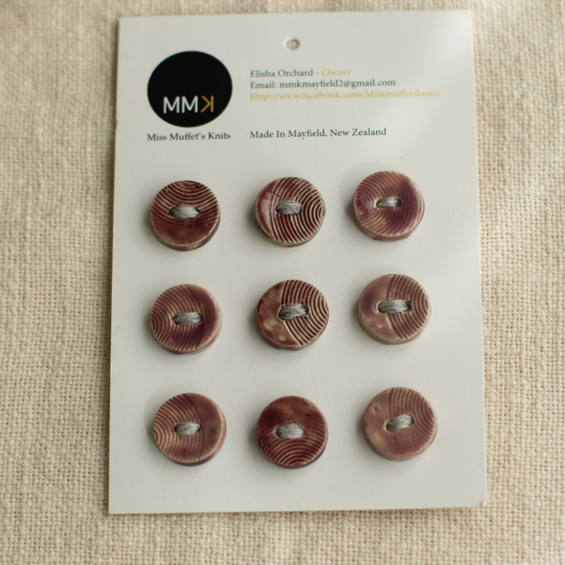 Handmade Ceramic Buttons | Round