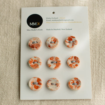 Handmade Ceramic Buttons | Round