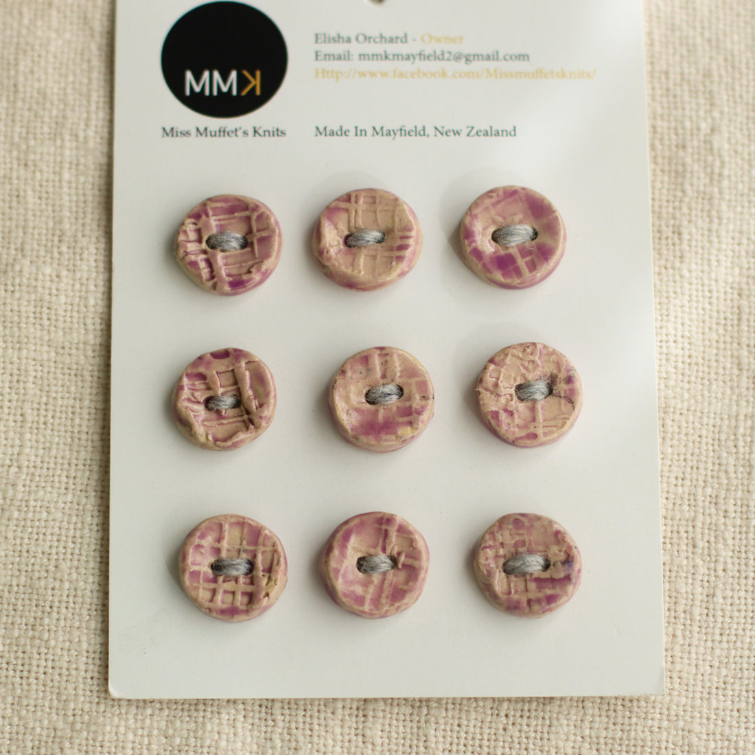 Handmade Ceramic Buttons | Round