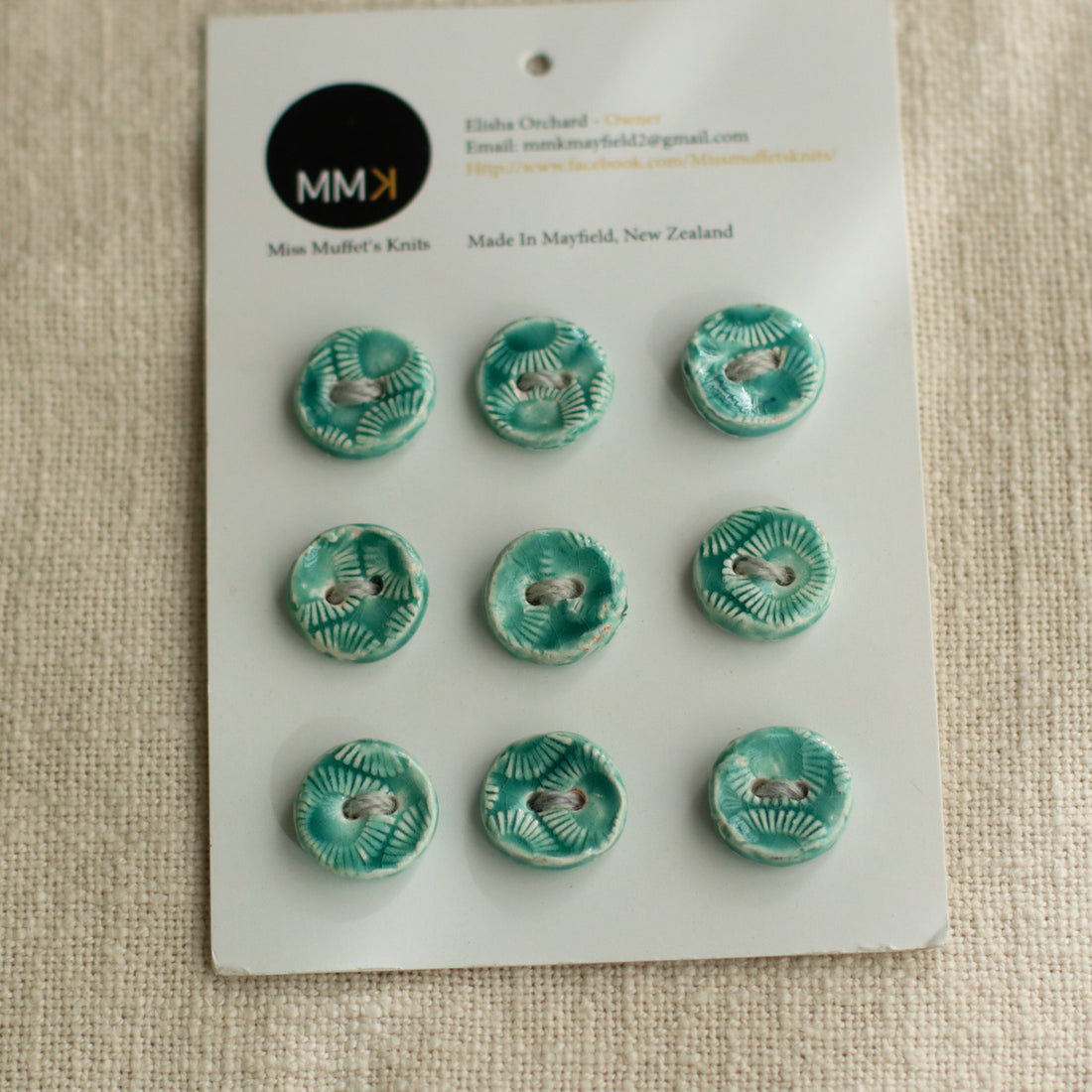 Handmade Ceramic Buttons | Round