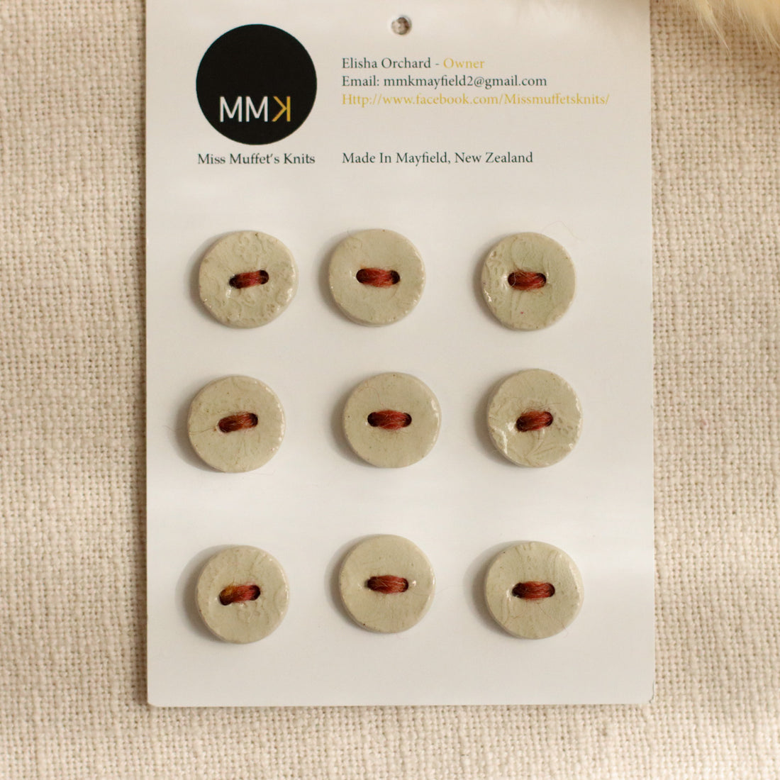 Handmade Ceramic Buttons | Round