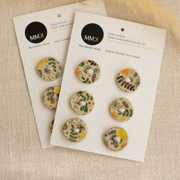 Handmade Ceramic Buttons | Medium