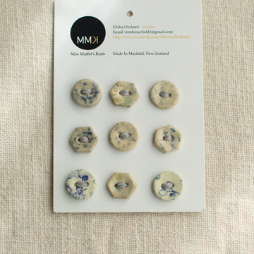Handmade Ceramic Buttons | Mini Mix Sheets