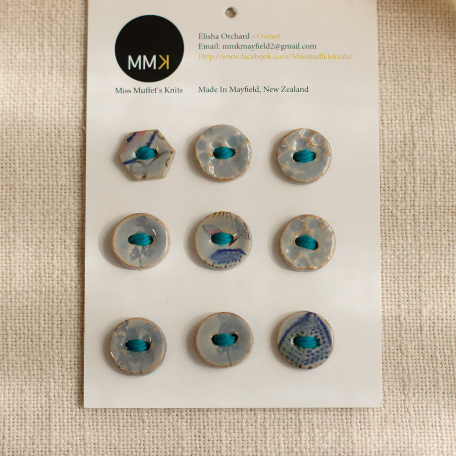 Handmade Ceramic Buttons | Mini Mix Sheets