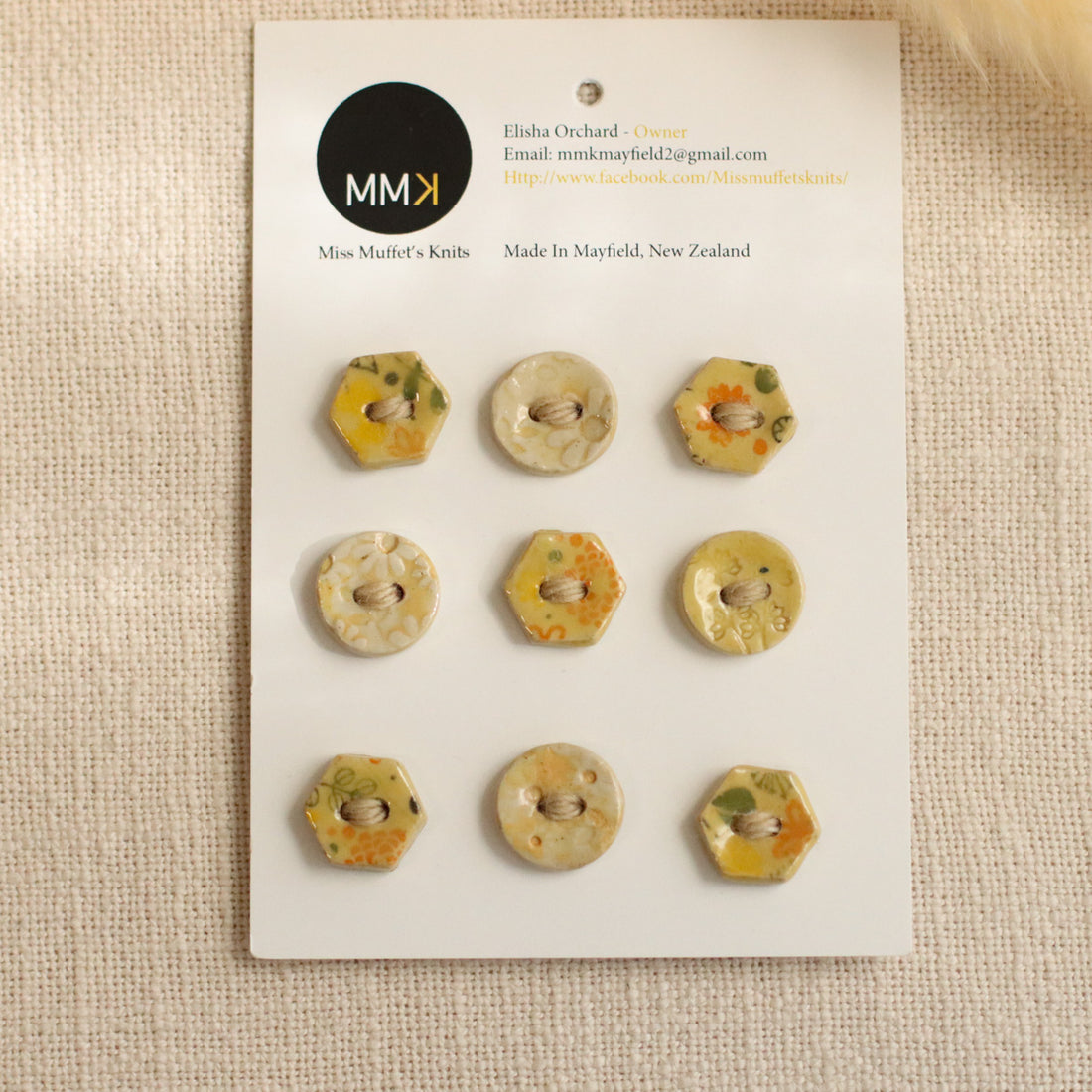 Handmade Ceramic Buttons | Mini Mix Sheets