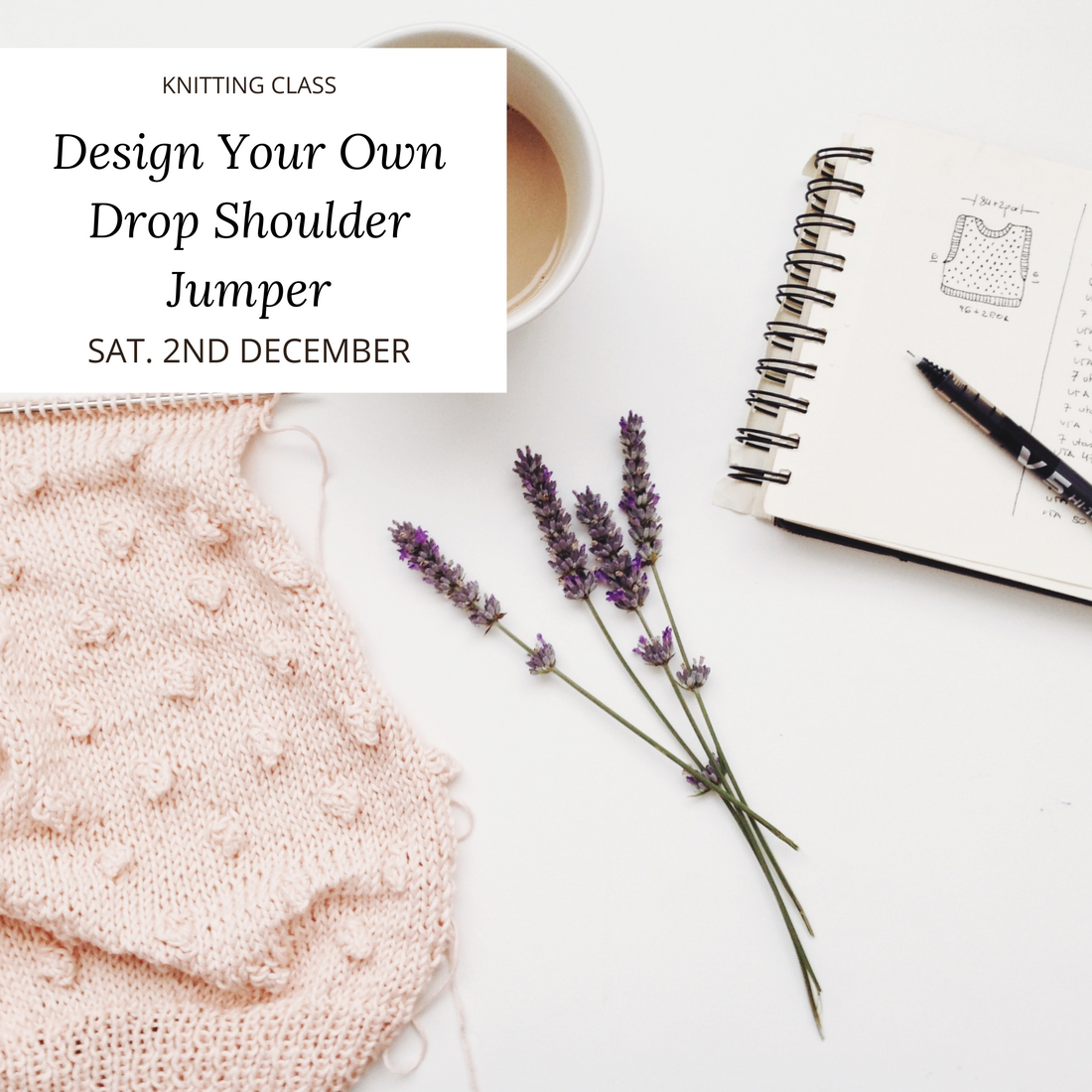 Design Your Own Drop Shoulder Jumper Knitting Class with Vera Marcu