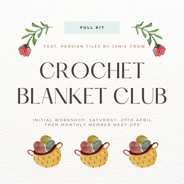 Noosa Crochet  Blanket Club: Full Project Kit + Workshop