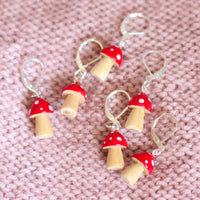 Handmade Mushroom Stitch Markers