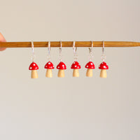 Handmade Mushroom Stitch Markers