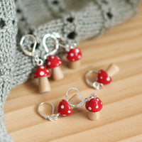 Handmade Mushroom Stitch Markers