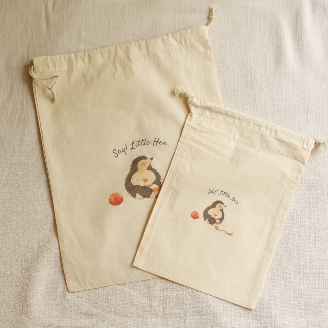 Say! Little Hen Drawstring Project Bag