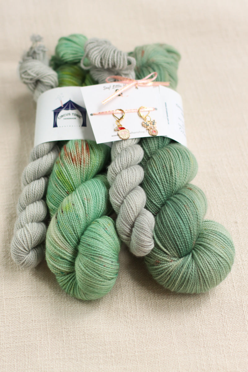 Hand Dyed Christmas Collection | Merino Cashmere Sock