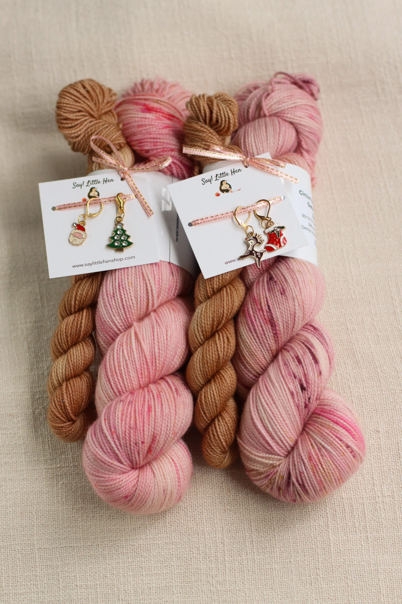 Hand Dyed Christmas Collection | Merino Cashmere Sock