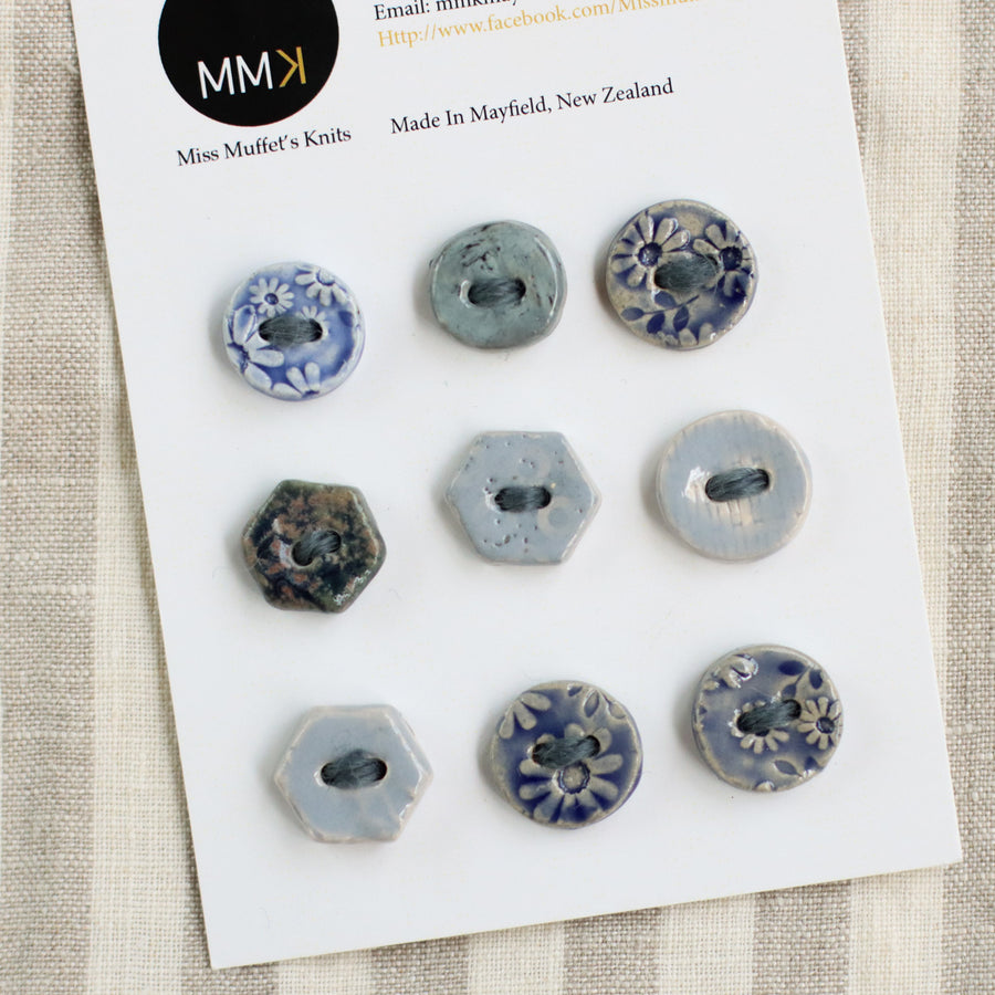 Handmade Ceramic Buttons | Mini Mix Sheets