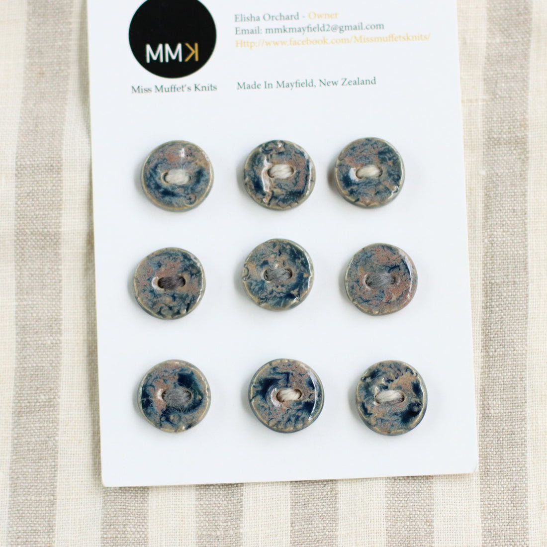 Handmade Ceramic Buttons | Round