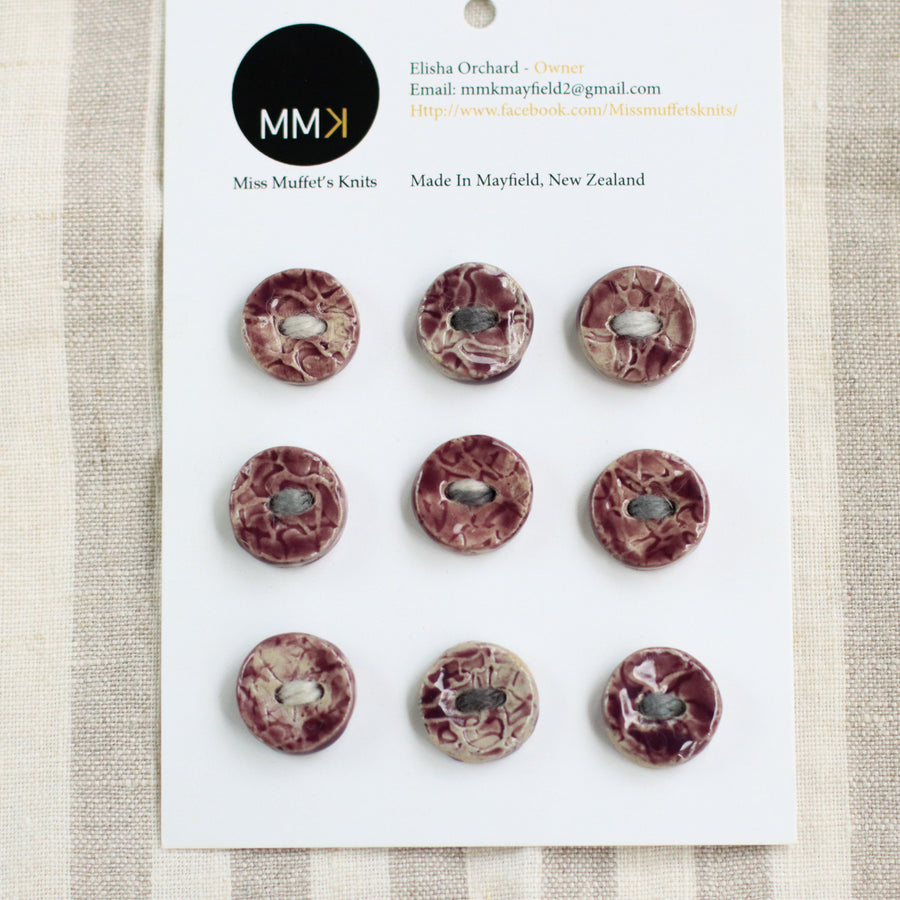 Handmade Ceramic Buttons | Round