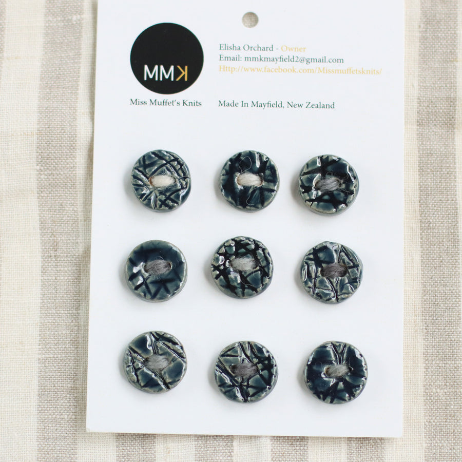 Handmade Ceramic Buttons | Round