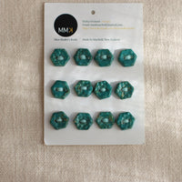 Handmade Ceramic Buttons | Sheet of 12