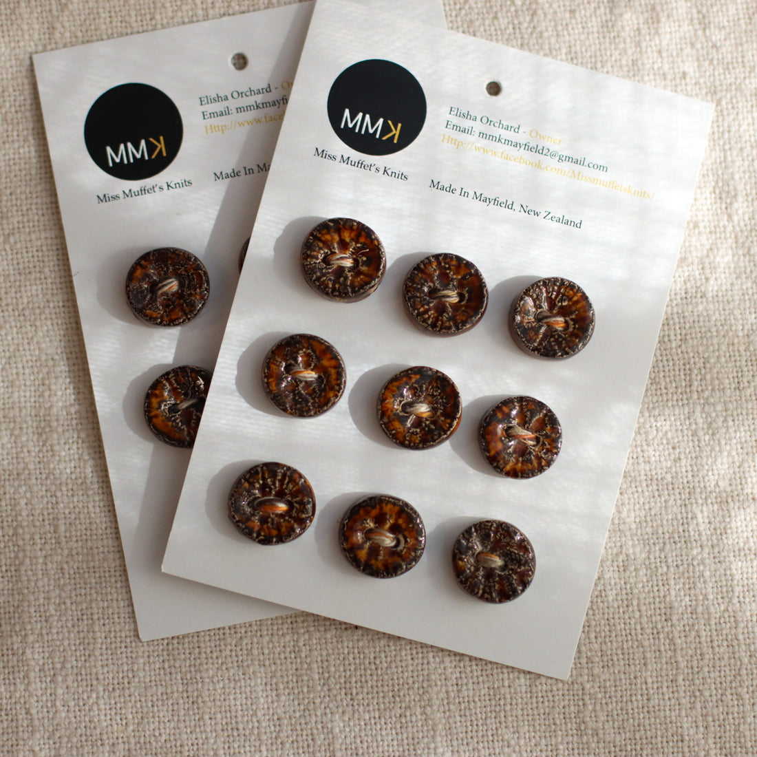 Handmade Ceramic Buttons | Round