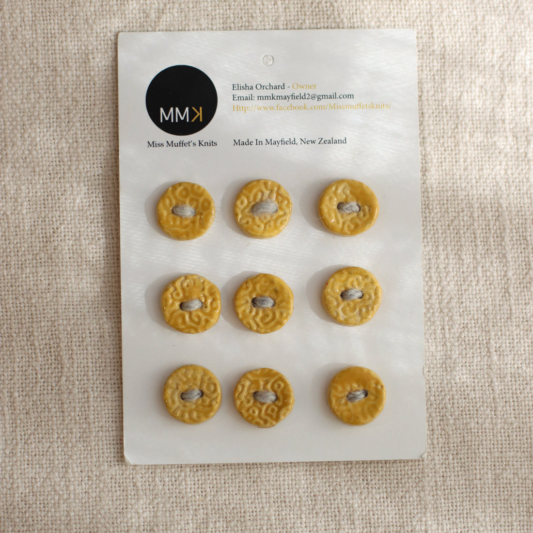 Handmade Ceramic Buttons | Round