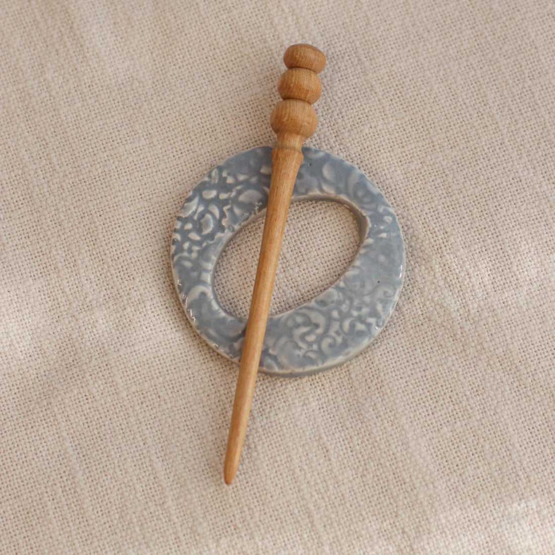 Handmade Ceramic Shawl Pin