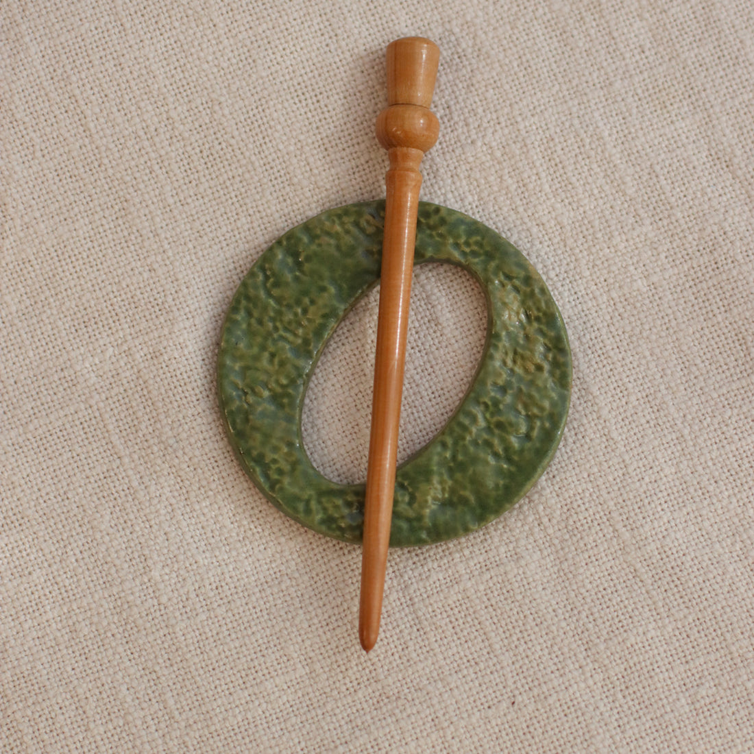 Handmade Ceramic Shawl Pin