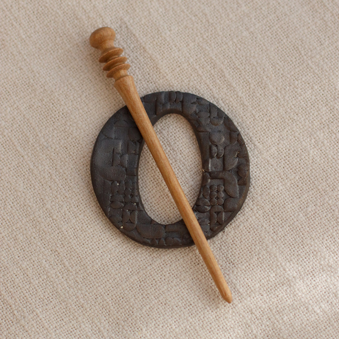 Handmade Ceramic Shawl Pin