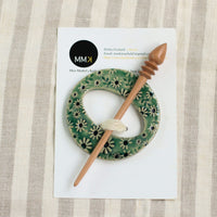 Handmade Ceramic Shawl Pin