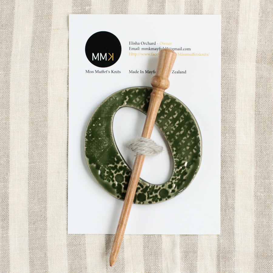 Handmade Ceramic Shawl Pin