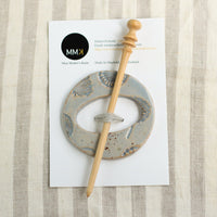 Handmade Ceramic Shawl Pin