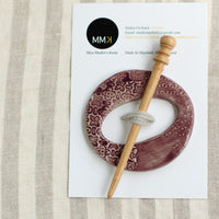 Handmade Ceramic Shawl Pin