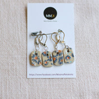 Handmade Stitch Markers | FLORAL Set of 4