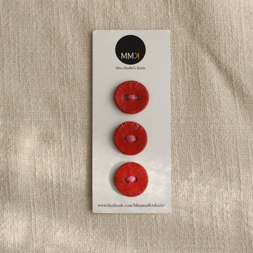 Handmade Ceramic Buttons | Medium Set of 3