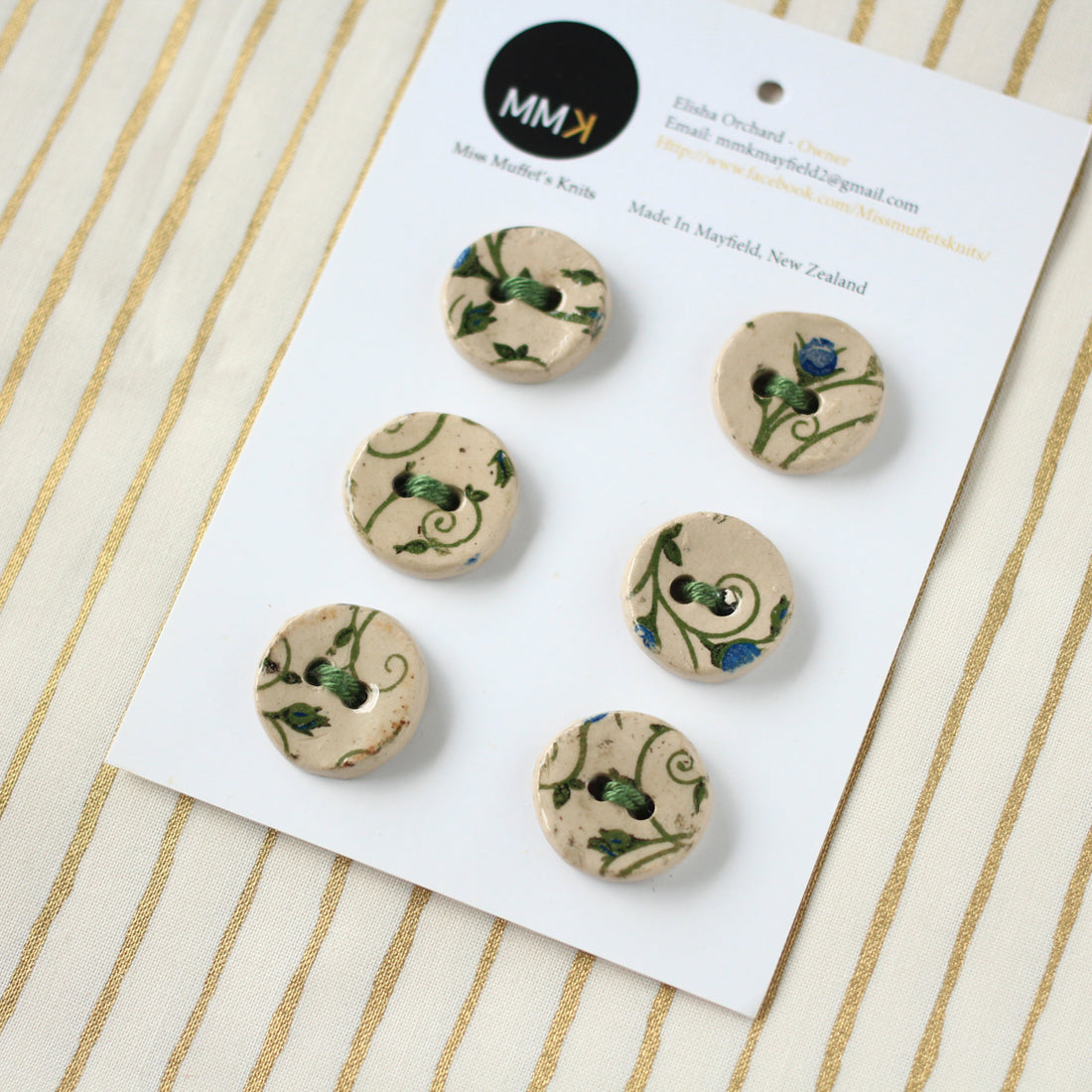 Handmade Ceramic Buttons | Medium
