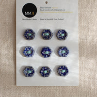 Handmade Ceramic Buttons | Hexagon