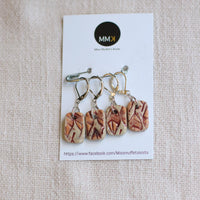 Handmade Stitch Markers | LEAF Set of 4