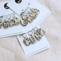 Handmade Stitch Markers | FLORAL Set of 4