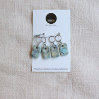 Handmade Stitch Markers | BLUE Set of 4