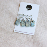 Handmade Stitch Markers | BLUE Set of 4