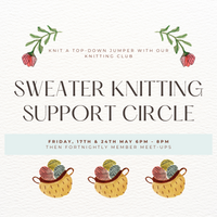 Noosa Sweater Knitting Support Circle: Full Project Kit + Workshop