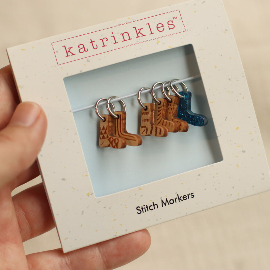 Tiny Sock Stitch Markers | Set of 6