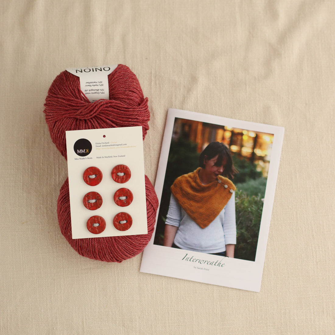 Interwreathe DK + Handmade Buttons Kit