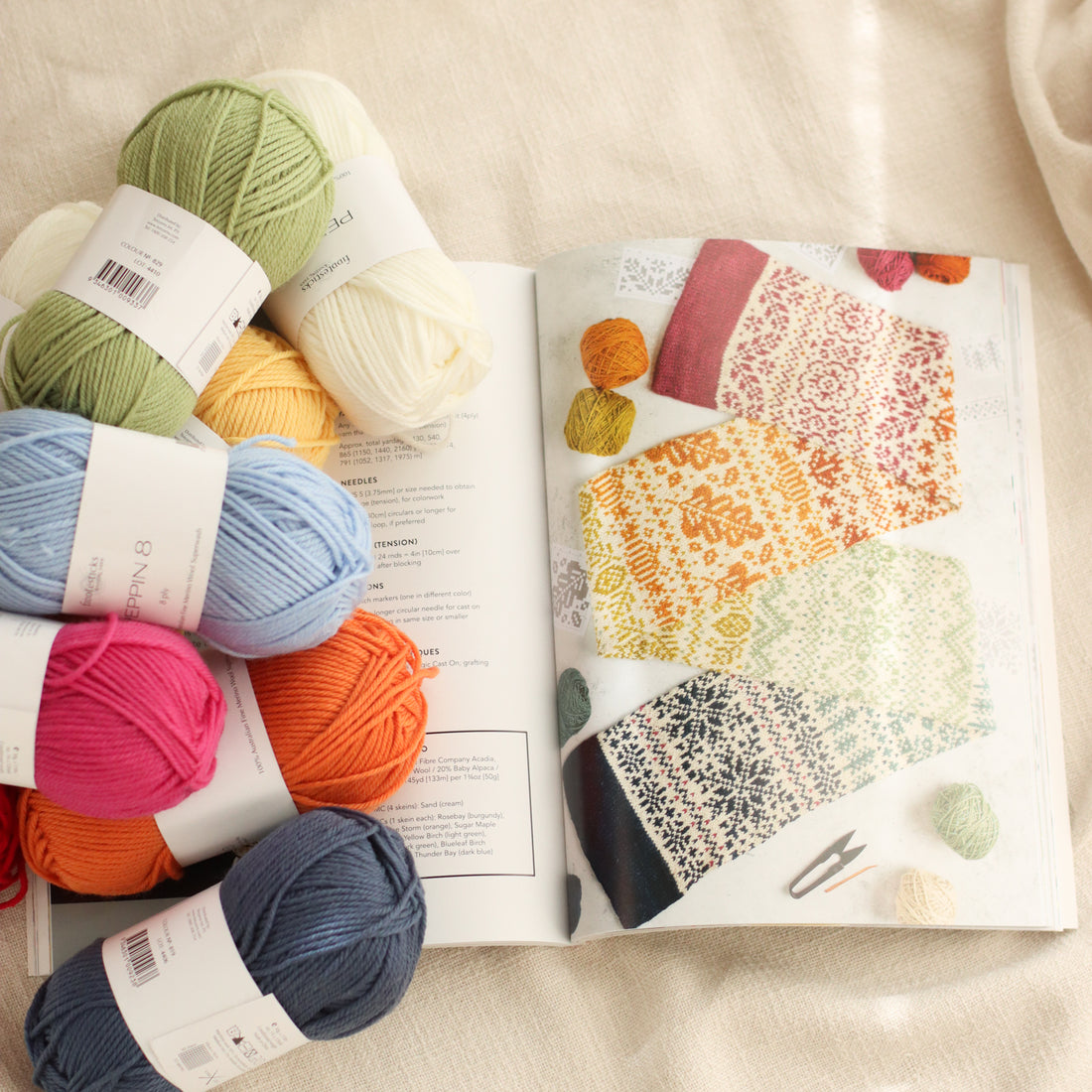 Doodle Knit Directory Colourwork Kit | Bright Pop