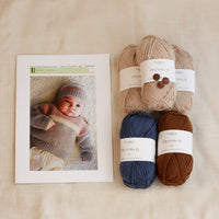 Aspen Sweater and Hat by Lisa F Design | Knitting Kit | Blues