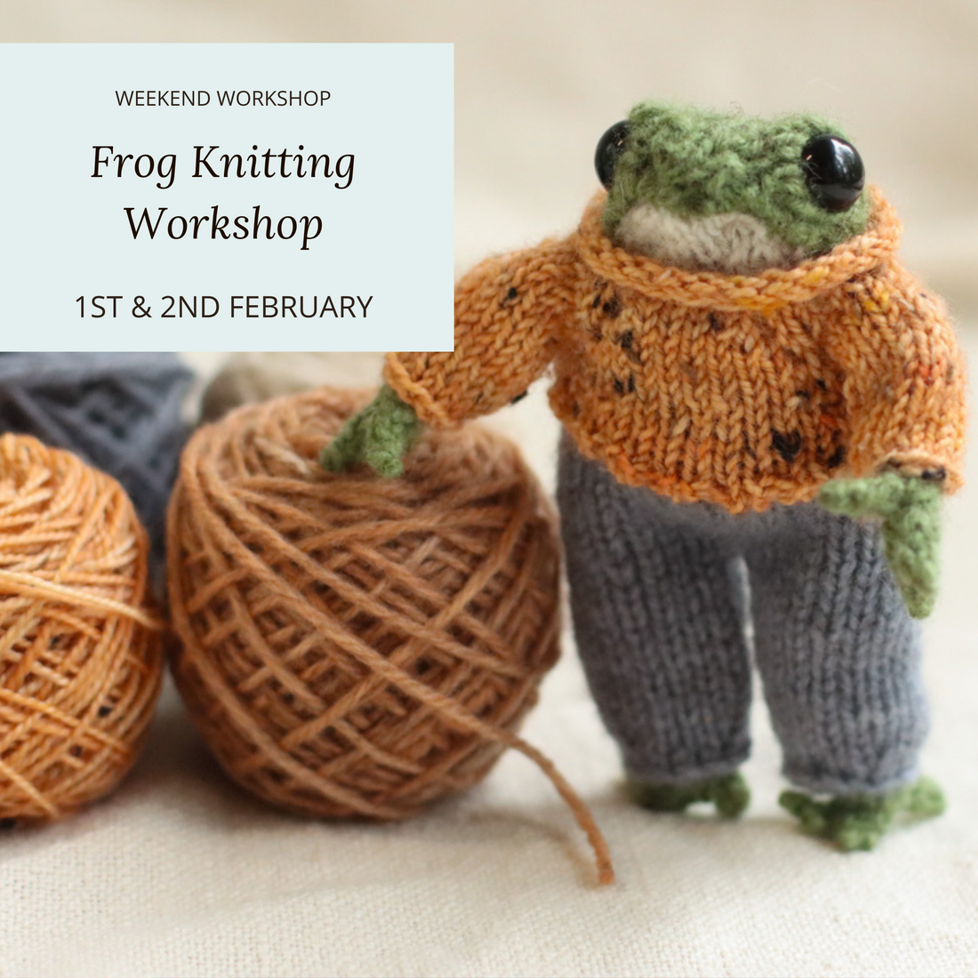 Frog Knitting Workshop | 1st & 2nd February