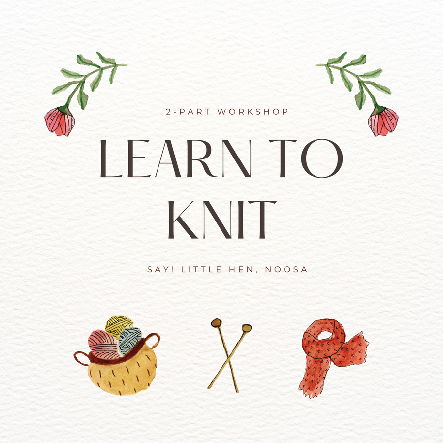 Learn to Knit Workshop | 2-Part Beginner's Knitting Class