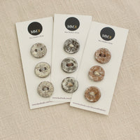 Handmade Ceramic Buttons | Medium Set of 3